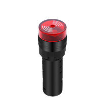 汇君 HJUN 16mm蜂鸣器LED声光闪光报警器讯响器扬声器AD16-16SM 红色 220V fmq16-r220v