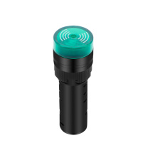 汇君 HJUN 16mm蜂鸣器LED声光闪光报警器讯响器扬声器AD16-16SM 绿色 220V fmq16-g220v