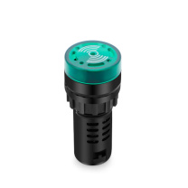 汇君 HJUN 22mm蜂鸣器LED声光闪光报警器扬声器讯响器AD16-22SM 绿色 24V fmq22-g24v