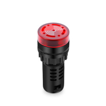 汇君 HJUN 22mm蜂鸣器LED声光闪光报警器扬声器讯响器AD16-22SM 红色 24V fmq22-r24v