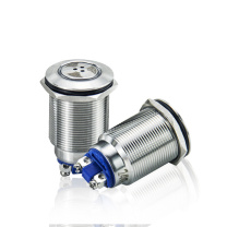 汇君 HJUN 22mm金属脉冲LED声光闪光报警器讯响器扬声器两只螺丝脚 220V jsfmq-22r-220v