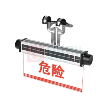 通明 TORMIN 太阳能智能语音警报器 ZW4309A 3W DC3.7V IP66 3000K红光 (银色)