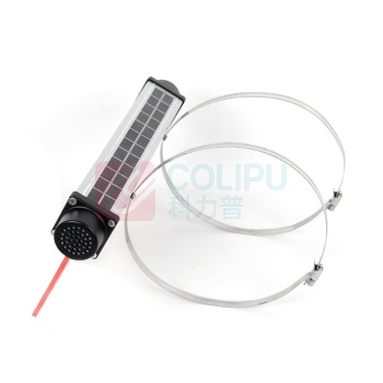 通明 TORMIN 太阳能智能语音警报器 ZW4309A 3W DC3.7V IP66 3000K红光 (银色)