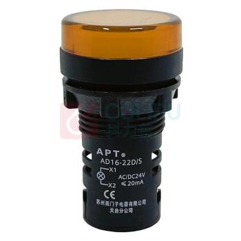 西门子 指示灯 AD16-22D/S 圆柱形 圆柱形 22mm 插入式 LED 5 信号灯 塑料 22 黄 220v 1个/个 个