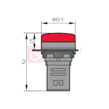 正泰电器 指示灯 ND16-22DS/4 (黄) AC 黄 380V 710050300000693