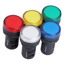 和齐顺 Hikesun 应急灯 LED电源指示灯 AD16-22D/S 220V (红黄蓝绿白5个装) 交直流通用