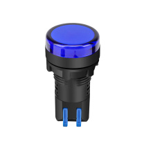 汇君 HJUN LED电源指示灯端子压线AD16-22DS安装孔22mm信号灯蓝光 12V HLJ-AD16-22DS-B-12V