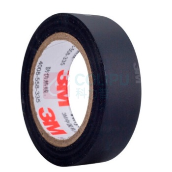 3M 电工胶带 电气绝缘胶带 PVC电工胶布 无铅600V 防潮耐酸碱 黑18mm*10m*0.13mm 10卷