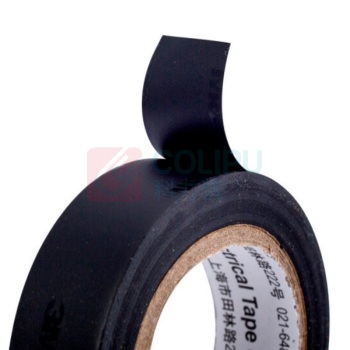 3M 电工胶带 电气绝缘胶带 PVC电工胶布 无铅600V 防潮耐酸碱 黑18mm*10m*0.13mm 10卷
