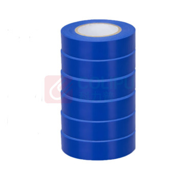 工邦达 无粘性绝缘胶带塑料三色带 24mm*0.22mm (蓝色)