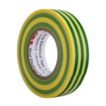 3M 电气绝缘胶带 黄绿色(花色) 18mmX10mX0.13mm阻燃