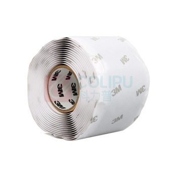 3M 防水绝缘胶带 电工胶布橡胶自融胶带 密封耐高温高压50mm*3m*1.65mm WT50
