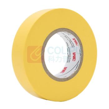 3M 电工胶带电气绝缘胶带 1600# 黄 18mm×20m