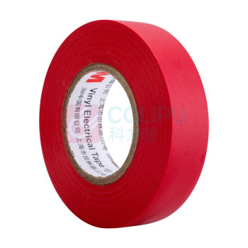 3M 宽电气绝缘胶带 普通型1600 18mm*20m*0.15mm 红色