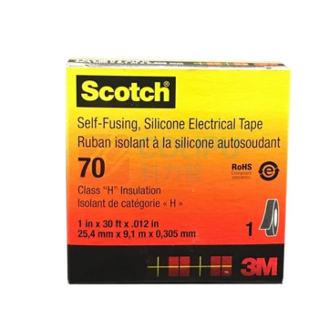 3M 硅橡胶胶带 Scotch 70# 25mm*9m (灰色)