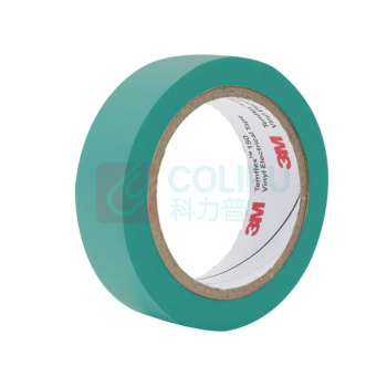 3M PVC电气绝缘胶带 宽18mm 10米/卷 (绿色)