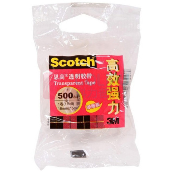 3M 透明胶带 5003/4 18mm*15Mht (透明)