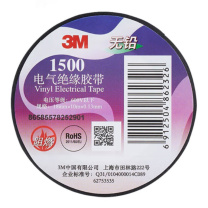 3M 绝缘胶带 1500# 18mm*10m*0.13mm (黑色)