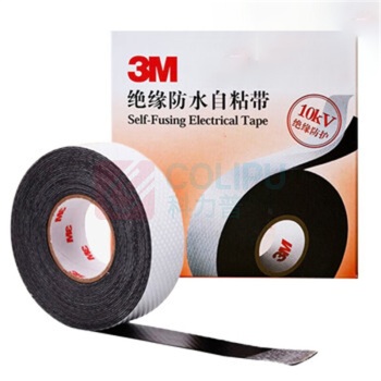 3M 自粘橡胶绝缘带 J20 25mm*0.7mm*5m (黑色) 100卷/箱