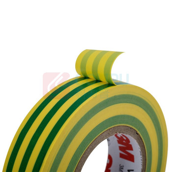 3M PVC电气绝缘胶布 160# 18mm*20m (黄绿)