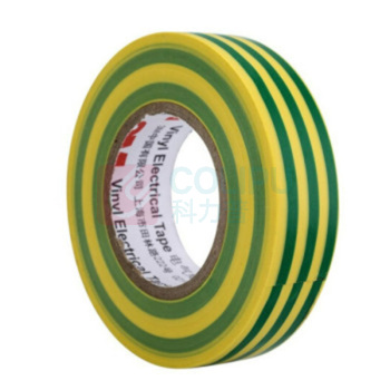 3M 1600电工胶带 电气绝缘胶带 PVC电工胶布 无铅耐磨防潮耐酸碱 黄绿色 黄绿色 18mm*20m*0.15mm