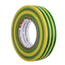 3M 1600电工胶带 电气绝缘胶带 PVC电工胶布 无铅耐磨防潮耐酸碱 黄绿色 黄绿色 18mm*20m*0.15mm