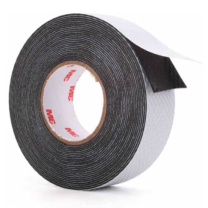 3M 自粘橡胶绝缘胶带 3mj20黑色 25mmX0.7mm,5米/卷