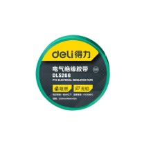 得力 deli 绝缘胶带(绿) DL5266 0.13mmx18mmx10m