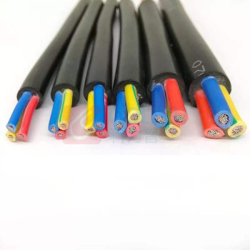 安东 阻燃型缘聚氯乙烯护套软电缆 软护套线 ZR-RVV3*6+2*4mm2 100米/卷 (黑色)