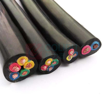 安东 阻燃型缘聚氯乙烯护套软电缆 软护套线 ZR-RVV3*4+2*2.5mm2 100米/卷 (黑色)