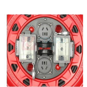 野狼 YELANG 移动电缆盘 YL22DB 3*2.5mm²/50米 10A250V 一机一闸独立控制电源盘 (红色) 加厚纸箱