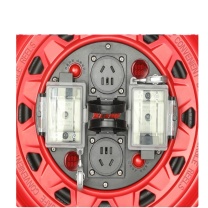 野狼 YELANG 移动电缆盘 YL22DB 3*2.5mm²/50米 10A250V 一机一闸独立控制电源盘 (红色) 加厚纸箱