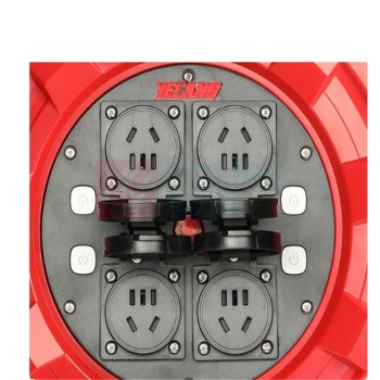 野狼 YELANG 移动电缆盘 YL15YA 3*2.5mm²/30米 10A250V 独立分控开关 (红色) 加厚纸箱