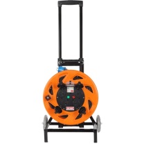 野狼 YELANG 小车式350电缆盘(220V) YL-35FS-0980 3*1.5*80m (橙色) 电缆价格随铜价波动