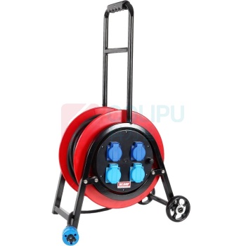 野狼 YELANG 轮车350电缆盘(220V) YL-35CYS-1050 3*2.5*50m (红色) 电缆价格随铜价波动
