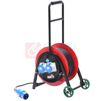 野狼 YELANG 轮车350电缆盘(220V工业) YL-35CGS3-1130 3*4*30m (红色) 电缆价格随铜价波动