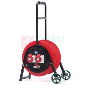 野狼 YELANG 轮车350电缆盘(380V工业) YL-35CGS1-A1630 3*2.5+1*30m (红色) 电缆价格随铜价波动