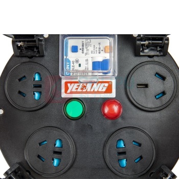野狼 YELANG 轮车500电缆盘(220V) YL-50CFS-03100 2*1.5*100m (红色) 电缆价格随铜价波动
