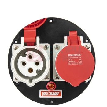 野狼 YELANG 轮车500电缆盘(380V工业) YL-V50CGS1-A1580 3*1.5+1*80m (红色) 电缆价格随铜价波动