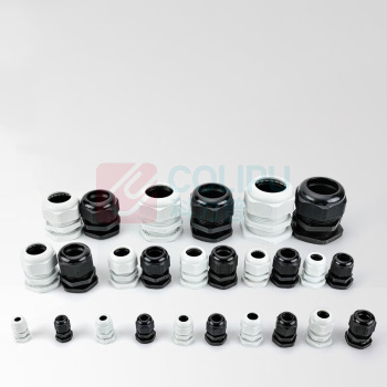 汇君 HJUN PG尼龙塑料电线电缆防水接头密封固定葛格兰头连接器 PG9 PG9-w-100 (白色) 100只/包