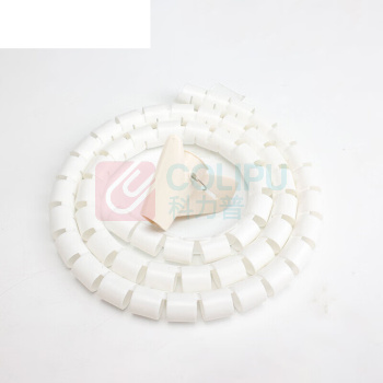 汇君 HJUN 户外电线收纳固定整理绕线器保护套软套软管 内径28mm 28-5M-W (白色) 5米/根【配理线夹】