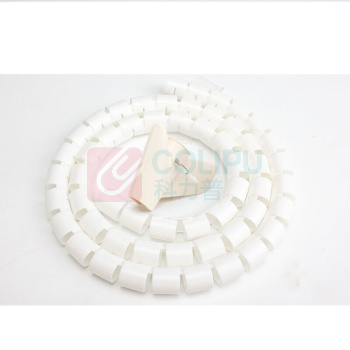 汇君 HJUN 户外电线收纳固定整理绕线器保护套软套软管 内径28mm 28-5M-W (白色) 5米/根【配理线夹】