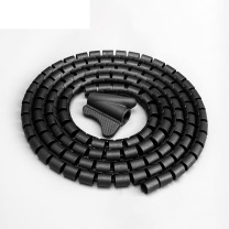 汇君 HJUN 户外电线收纳固定整理绕线器保护套 10-5M-BL 内径10mm (黑色) 5米/根【配理线夹】