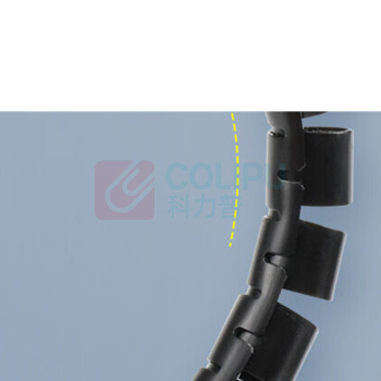 汇君 HJUN 户外电线收纳固定整理绕线器保护套软套软管 内径22mm 22-5M-GR (灰色) 5米/根【配理线夹】
