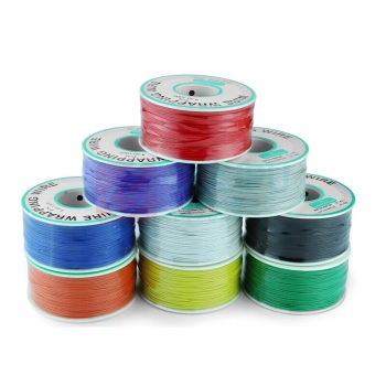 汇君 HJUN OK线电路板飞线PCB跳线焊接连接线单芯铜线 okx-g-30AWG 250米 (绿色)