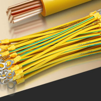 力航 黄绿光伏接地线 10平方X2米 (黄绿双色)