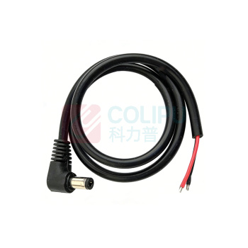 优企 弯头 单公头电源线 DC5.5*2.1MM 0.75平方 2米