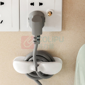侑家良品 电线固定插头插座固线器线夹卡扣理线收纳神器收线绕线夹 绕线器 5个装