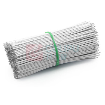 汇君 HJUN 双头镀锡线仔跳线电子连接线0.8mm焊接线导线 长5CM 24AWG 24AWG-5cm-w-500 (白色) 500根/包