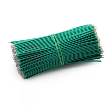 汇君 HJUN 双头镀锡线仔跳线电子连接线0.8mm焊接线导线 长20CM 24AWG 24AWG-20cm-g-500 (绿色) 500根/包